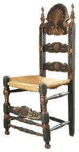 Spanish Painted Pine And Oak Ladderback Rush Seat Chair Traditional Chairs Denver Eron Joh Spanish Furniture Spanish Style Furniture Traditional Chairs