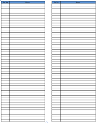 Phone Extension List Template List Template Templates Resume Template Free