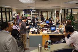 Finale Behind The Scenes Photos From The Office On Nbc Com The Office Show Office Set The Office Finale