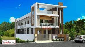 Bungalow style homes with double story arabian model house elevations. Double Storey Elevation Two Storey House Elevation 3d Front View Small House Elevation Design Architect Design House Bungalow House Design