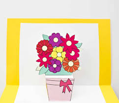 This gorgeous pop up flower card we. How To Make Pop Up Flower Cards With Free Printables