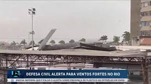 Defesa Civil alerta para fortes rajadas de vento nos próximos dias no Rio