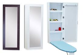 61 De Rabais Sur Un Meuble De Rangement Mural Avec Planche A Repasser Et Miroir Small Laundry Rooms Laundry Room Countertop Laundry Room Folding Table