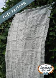 Stitch your love right into this sweet baby blanket. Heart Knitted Baby Blanket Free Knitting Pattern