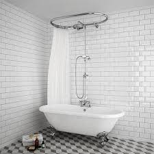 You can pay as little as £50 for a budget power electric shower usually up to £300 for premium electric showers. Chatsworth 1928 Traditional Over Bath Shower System Victorian Plumbing Uk