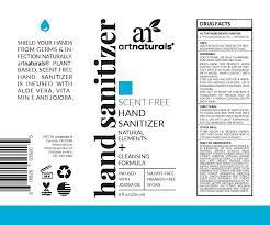 All hand sanitizers promise to kill germs and clean your hands. Art Natural Hand Sanitizer Gel Unscented