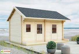 Chalet De Jardin En Bois D Epicea Brut Tiainen 15 M Chalet De Jardin Jardins En Bois Chalet En Bois Habitable