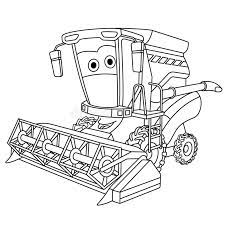 33+ tractor coloring pages to print for printing and coloring. Coloring Page With Harvester Combine Stock Vector Illustration Of Concept Agricultural 149618770
