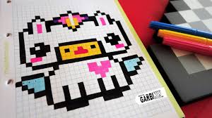 Handmade Pixel Art How To Draw Kawaii Unicorn Pixelart Pixel Kunst Zeichnen Lernen Bilder Zeichnen