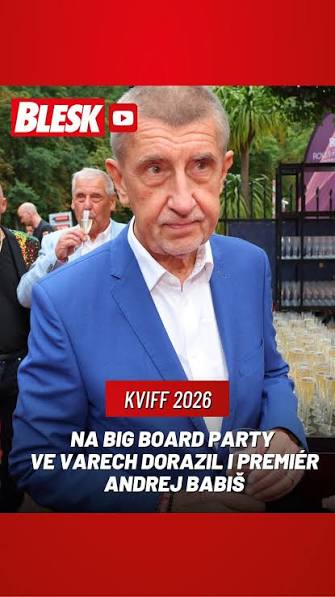 Premiér Andrej Babiš dorazil na Big Board Party do Karlových Varů. 👀