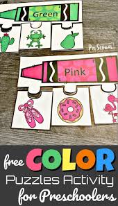 Free printable animal puzzles for preschool and kindergarten kids to practice number recognition. Free Printable Color Puzzles Fun Color Activity For Preschoolers