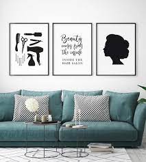 Hair Salon Wall Art Beauty Salon Decor Hairdressing Prints Etsy In 2021 Salon Wall Art Beauty Salon Decor Salon Decor