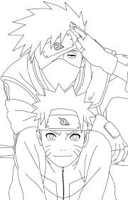 Naruto And Kakashi Coloring Pages Disegni Disegni Anime E