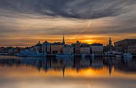 The great collection of sweden desktop wallpaper for desktop, laptop and mobiles. Desktop Wallpapers Stockholm Sweden Ship Pier Rivers Evening Houses