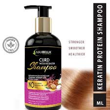 Advertising for keratin treatment hair products claims that it will make naturally curly or wavy hair straighter and smoother. Maxbella Curd With Keratin Protein For Anti Breakage Hair Growth Damage Control Hair Shampoo à¤• à¤° à¤Ÿ à¤¨ à¤¶ à¤® à¤ª à¤• à¤° à¤Ÿ à¤¨ à¤¶ à¤® à¤ª Aspar Nature Care Surat Id 21658899297