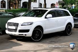 Whether your audi is sporty, luxurious, or compact, audi concord in concord, ca, has the 2008 audi q7 genuine mats accessories to craft a driving experience that is precisely yours. Autofolierung Audi Q7 Weiss Glanz Car Wrapping 21