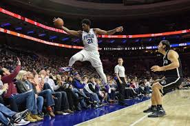 Please look at joel embiid tower over every other pro athlete. Philadelphia 76ers Joel Embiid S Restrictions Need To Stay