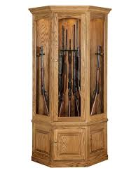 It comes with a foam padded bottom to reduce the chance of scratching. 14 Gun Corner Gun Cabinet Town Country