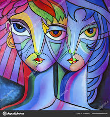 Mulher Elegante Cubismo Retrato Menina Fotografias De Stock C Mayaartworks 324846612