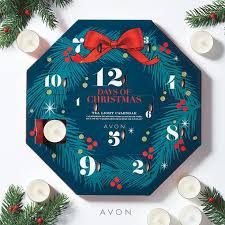 Christmas Calendar Countdown 2018 12 Days Of Holiday Calendar 2018 From Avon Shop Avon Online With Free Shippin 12 Days Of Christmas Christmas Tea Tea Lights