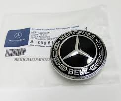 Logo Capot Noir Mercedes Classe S C E Sl Slk Cla Gla Amg Original A2228170415 Mercedes Classe A Classe C Mercedes