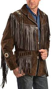 Scully Men S Fringed Suede Leather Coat Brown Fashionmethat Leather Coat Grey Sweatshirt Mens Western Jacket