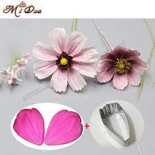 Daisy Petal Silicone Veiner Cutter Flower Petal Cutter Fondant Sugarcraft Stainless Steel Cutter Daisy Petals Cake Decorating Moulds Fondant Flower Tutorial