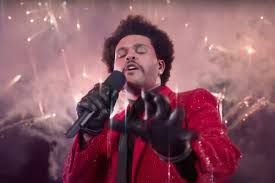 The 'blinding lights' singer's super bowl debut was a thoroughly produced, brilliantly escapist 10 minutes that helped us temporarily forget about the last 11 months. Fsdpkau1o9u9am