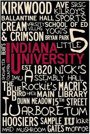 Customize With Your Own College Memories Indiana University Iu Custom Landmark Print 36 Bloomington Indiana Indiana University Indiana University Bloomington