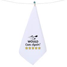 Amazon.com: WZMPA Would Cum Again Wash Towel Naughty After Cum Gifts Gag  Wash Cloth Humor Gifts for Boyfriend Huaband Groom (Would Cum Again) : Home  & Kitchen