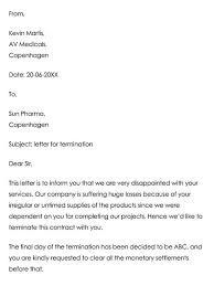 Try us for free · over 40mm docs created · free legal documents Vendor Supplier Termination Letter Samples Examples