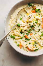 This creamy chicken noodle soup is a quick and easy preparation. Creamy Cozy Chicken Pot Pie Soup Recipe Little Spice Jar