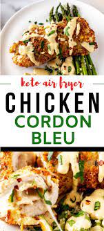 Keto Chicken Cordon Bleu Oven Or Air Fryer Kicking Carbs Recipe Air Fryer Recipes Keto Air Fryer Recipes Healthy Keto Recipes Dinner