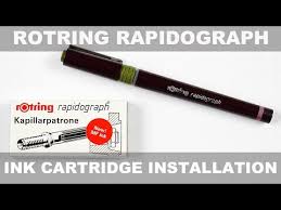 These pens work best on a smooth surface as textured surfaces may cause. Rotring Rapidograph Ink Cartridge Replacement Installation Youtube