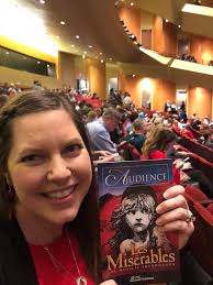 Ducky 315 is very excited as we wait for this afternoon's concert  performance of Les Miserables to start