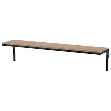 This wall shelf has a clean design and has discreet and almost invisible mounting. Fjallbo Wall Shelf Black 101x20 Cm Ikea