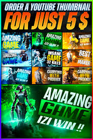 Dravyno I Will Make Professional Gaming Youtube Thumbnail Within 24 Hours For 5 On Fiverr Com In 2020 Youtube Design Gaming Banner Thumbnail Design