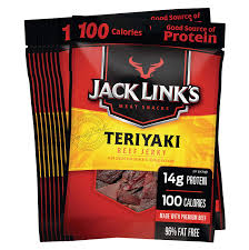 Maybe you would like to learn more about one of these? Amazon Com Jack Link S Beef Jerky Teriyaki 1 25 Oz Bags 10 Count Flavorful Meat Snack For Lunches More 14g Protein 100 Calories Made With 100 Beef 96 Fat Free