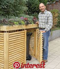 Diy Garden Decoration Mulltonnenbox Selber Bauen Diy Gartendekoration Aufbewahrung Garten
