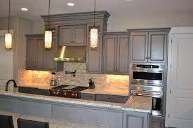 In looking at the 4 glazing types, they offer different benefits as you apply them but the end result will be. Gray Stained Cabinets With Black Glaze Traditional Kitchen Richmond By Elite Kitchen And Bath Houzz