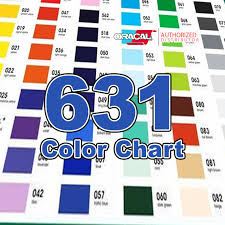 Oracal 631 Color Chart