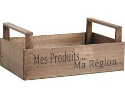 Caisse Recolte Mes Produits Ma Region Caisse Bois Cagette Bois Produits Du Terroir