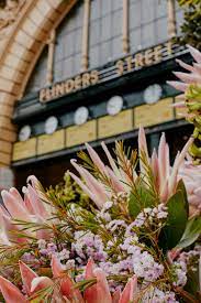 Fresh flowers by flower station. Melbourne Florist Flowers Vasette Turns Flinders Street Into A Post Lockdown Oasis