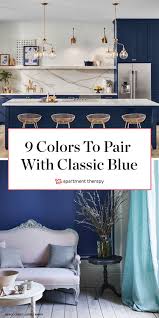 True color rendering in an online photo is an unknown so i decided to choose these black base lamps for my bedroom. 9 Colors That Perfectly Complement Classic Blue Pantone S 2020 Color Of The Year Blue Home Decor Blue Complementary Color Classic Blue Pantone