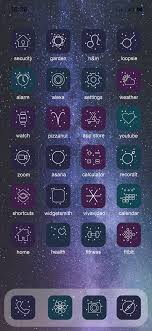 Iphone Zodiac Home Screen Ideas Icons For Apple Ios 14 App Astrology Icons Set Homescreen Apple Ios App Icon