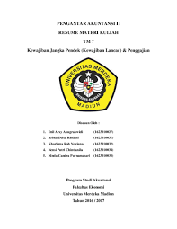 Contoh soal dan jawaban kewajiban lancar dan penggajian. Doc Tm 7 Kewajiban Jangka Panjang Copy Docx Kharisma Rn Academia Edu