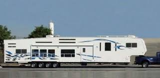 The Biggest Toy Hauler I Ve Ever Seen Fifth Wheel Campers Fifth Wheel Trailers Toy Hauler Camper