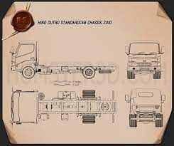 J08c engine video test hino. Chassis Truck Blueprint Download Hum3d