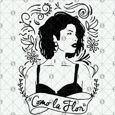 Selena Quintanilla Art Svg Selena Quintanilla Selena Svg Selena T Shirt Como La Flor Svg Selena Gift Selena Selena Quintanilla Selena Dibujitos Sencillos