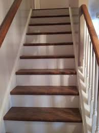Let us show you how to create a bold chevron pattern on your stair risers. Cap A Tread White 47 In Long X 1 X2f 2 In Deep X 7 3 X2f 8 In Height Laminate Riser To Be Used With Staircase Makeover Stair Renovation Staircase Remodel